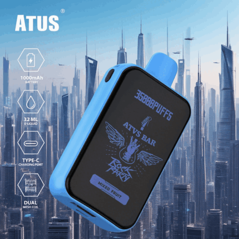 DE022 Sigaretta Elettronica Usa E Getta Puff 35000 Tiri con schermo intero ricaricabile e flusso d'aria regolabile ATVS Vape