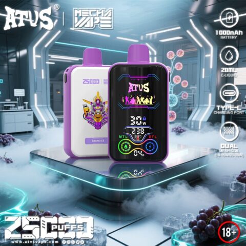 DE022 Sigaretta Elettronica Usa E Getta Puff 35000 Tiri con schermo intero ricaricabile e flusso d'aria regolabile ATVS Vape