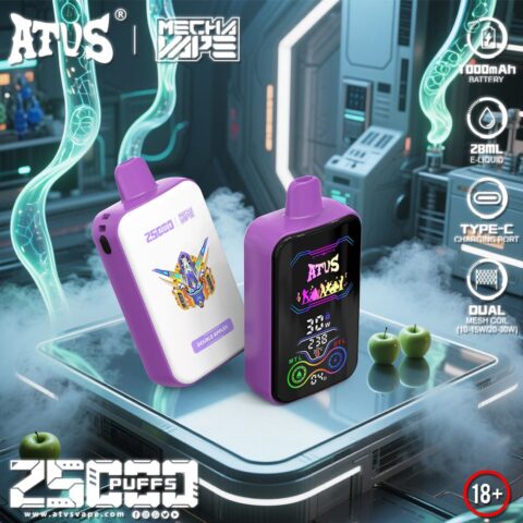 DE022 Sigaretta Elettronica Usa E Getta Puff 35000 Tiri con schermo intero ricaricabile e flusso d'aria regolabile ATVS Vape