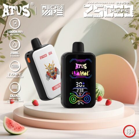 DE022 Sigaretta Elettronica Usa E Getta Puff 35000 Tiri con schermo intero ricaricabile e flusso d'aria regolabile ATVS Vape