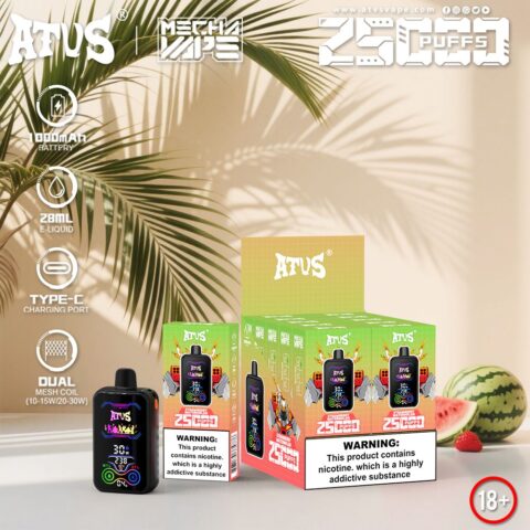 DE022 Sigaretta Elettronica Usa E Getta Puff 35000 Tiri con schermo intero ricaricabile e flusso d'aria regolabile ATVS Vape