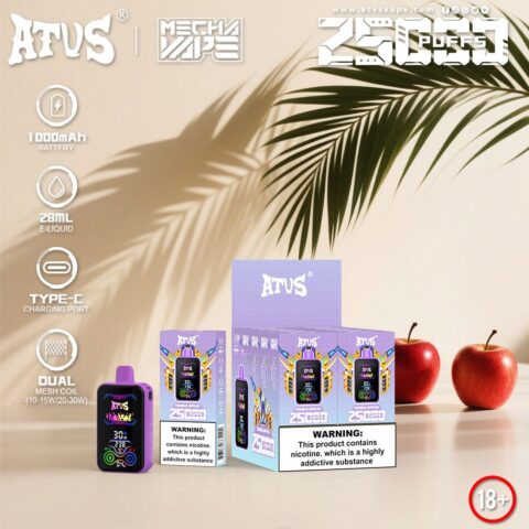 DE022 Sigaretta Elettronica Usa E Getta Puff 35000 Tiri con schermo intero ricaricabile e flusso d'aria regolabile ATVS Vape