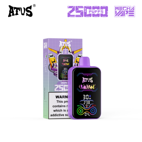 DE022 Sigaretta Elettronica Usa E Getta Puff 35000 Tiri con schermo intero ricaricabile e flusso d'aria regolabile ATVS Vape