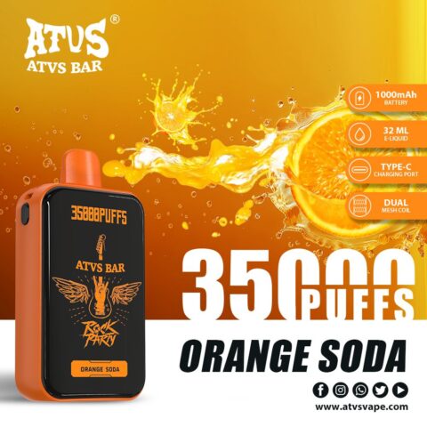 DE022 Sigaretta Elettronica Usa E Getta Puff 35000 Tiri con schermo intero ricaricabile e flusso d'aria regolabile ATVS Vape