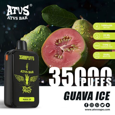 DE022 Sigaretta Elettronica Usa E Getta Puff 35000 Tiri con schermo intero ricaricabile e flusso d'aria regolabile ATVS Vape