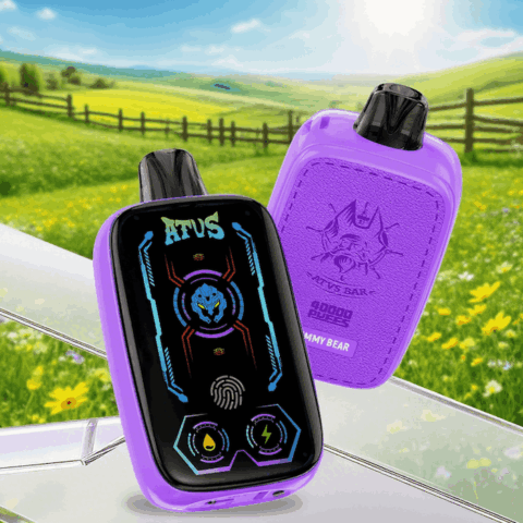 DE023 Sigaretta Elettronica Usa E Getta Puff 40000 Tiri con schermo intero ricaricabile e flusso d'aria regolabile ATVS Vape