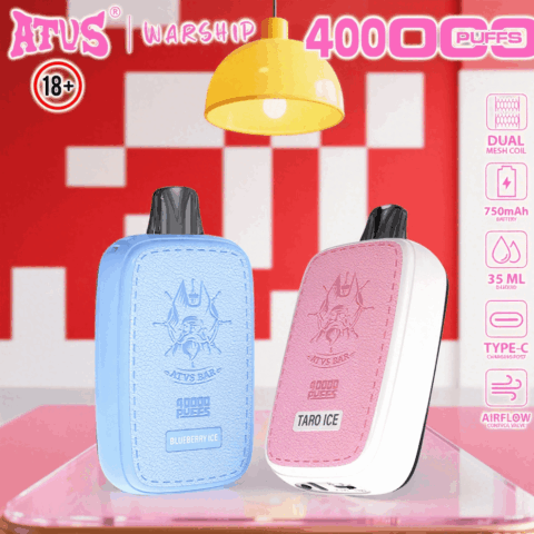 DE023 Sigaretta Elettronica Usa E Getta Puff 40000 Tiri con schermo intero ricaricabile e flusso d'aria regolabile ATVS Vape