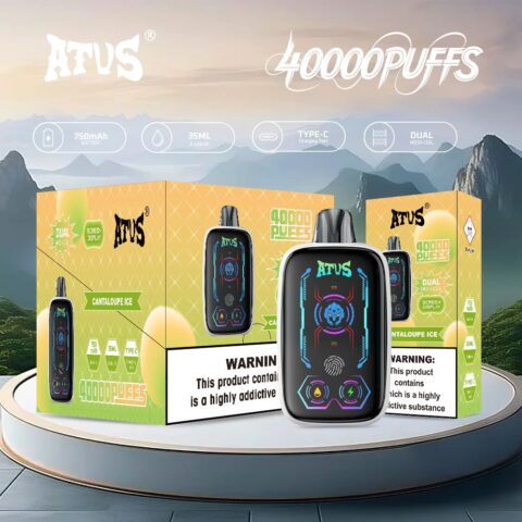 DE023 Sigaretta Elettronica Usa E Getta Puff 40000 Tiri con schermo intero ricaricabile e flusso d'aria regolabile ATVS Vape