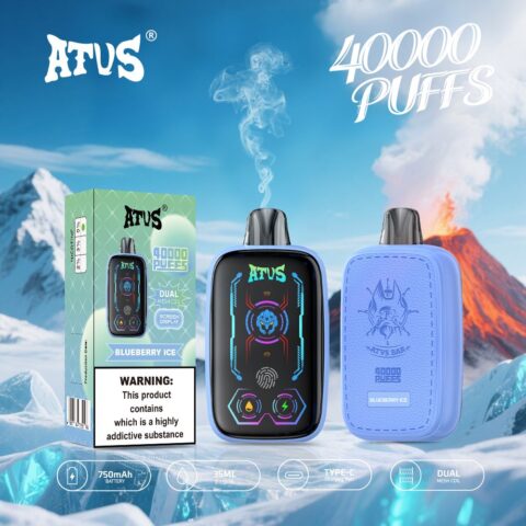 DE023 Sigaretta Elettronica Usa E Getta Puff 40000 Tiri con schermo intero ricaricabile e flusso d'aria regolabile ATVS Vape