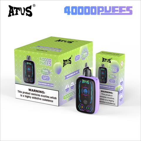 DE023 Sigaretta Elettronica Usa E Getta Puff 40000 Tiri con schermo intero ricaricabile e flusso d'aria regolabile ATVS Vape