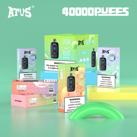 DE023 Sigaretta Elettronica Usa E Getta Puff 40000 Tiri con schermo intero ricaricabile e flusso d'aria regolabile ATVS Vape