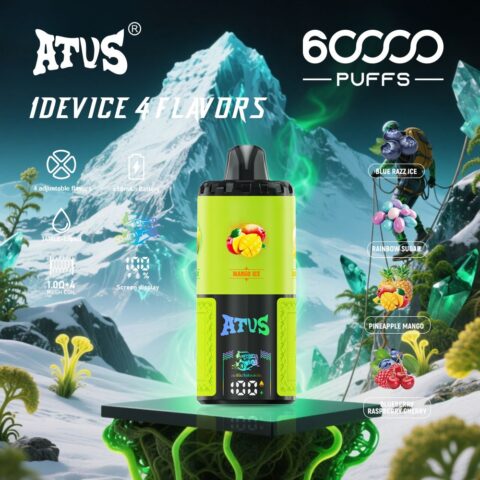 DE030 60000 Puffs Svapo Usa E Getta con display Smart screen e ricarica rapida aroma regolabile ATVS Vape