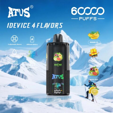 DE030 60000 Puffs Svapo Usa E Getta con display Smart screen e ricarica rapida aroma regolabile ATVS Vape