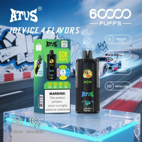 DE030 60000 Puffs Svapo Usa E Getta con display Smart screen e ricarica rapida aroma regolabile ATVS Vape
