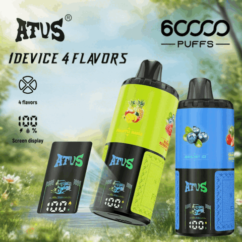 DE030 60000 Puffs Svapo Usa E Getta con display Smart screen e ricarica rapida aroma regolabile ATVS Vape