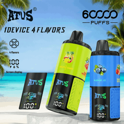 DE030 60000 Puffs Svapo Usa E Getta con display Smart screen e ricarica rapida aroma regolabile ATVS Vape