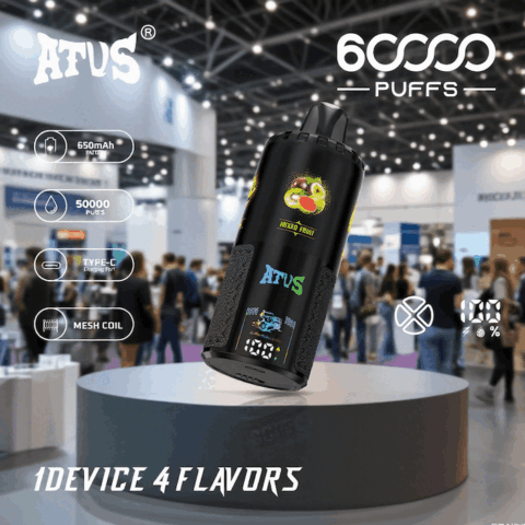 DE030 60000 Puffs Svapo Usa E Getta con display Smart screen e ricarica rapida aroma regolabile ATVS Vape