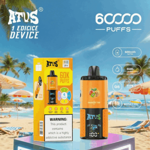 DE030 60000 Puffs Svapo Usa E Getta con display Smart screen e ricarica rapida aroma regolabile ATVS Vape