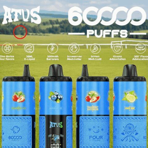 DE030 60000 Puffs Svapo Usa E Getta con display Smart screen e ricarica rapida aroma regolabile ATVS Vape