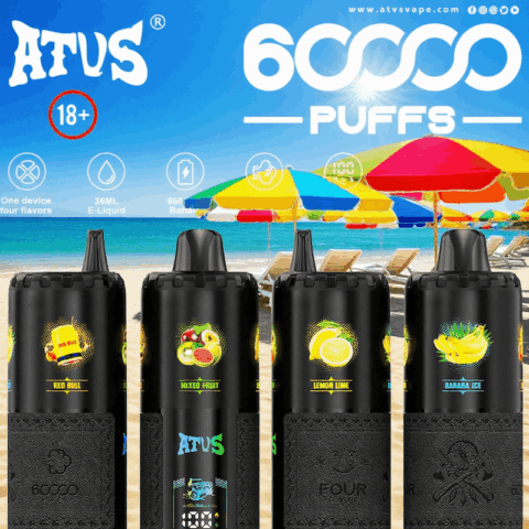 DE030 60000 Puffs Svapo Usa E Getta con display Smart screen e ricarica rapida aroma regolabile ATVS Vape