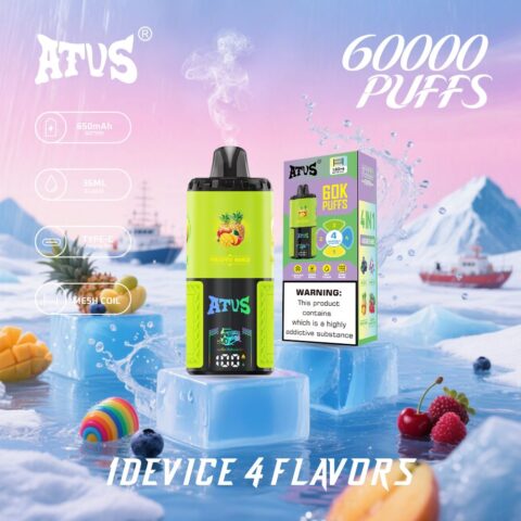 DE030 60000 Puffs Svapo Usa E Getta con display Smart screen e ricarica rapida aroma regolabile ATVS Vape