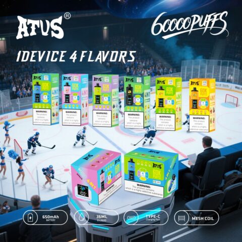 DE030 60000 Puffs Svapo Usa E Getta con display Smart screen e ricarica rapida aroma regolabile ATVS Vape