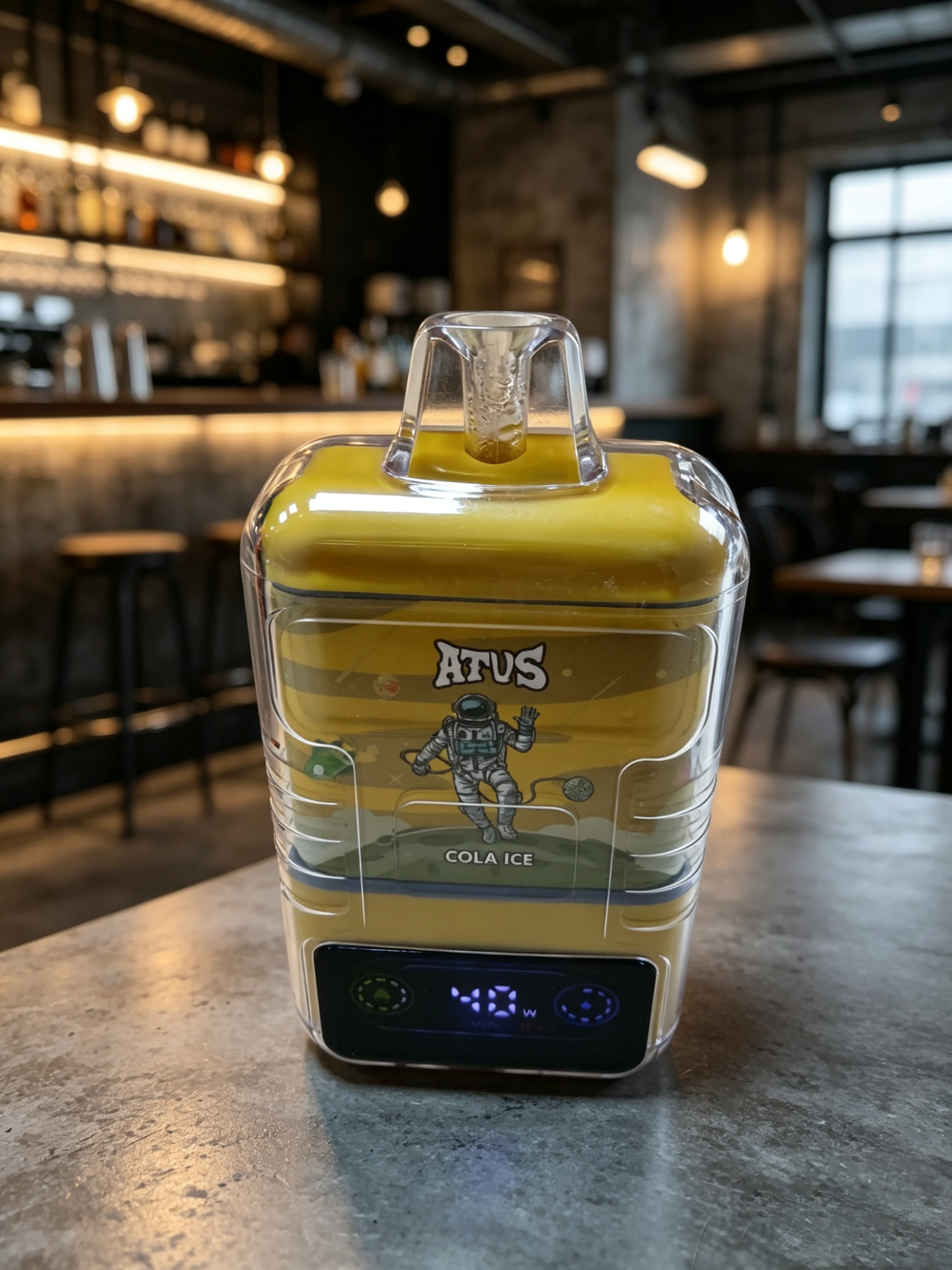 giovani italiani utilizzano disposable vape durante aperitivo al bar